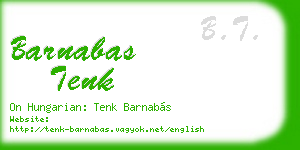 barnabas tenk business card